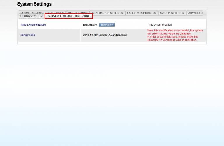 Edit the system time zone