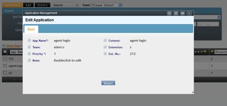 Edit Application Page