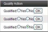 Quality Contol Action
