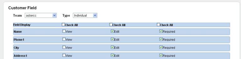 进入总表字段设置所看到的页面