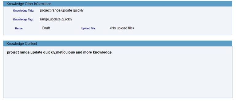 View Knowledge Success