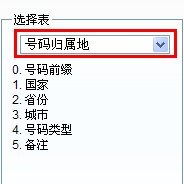 导入号码归属地